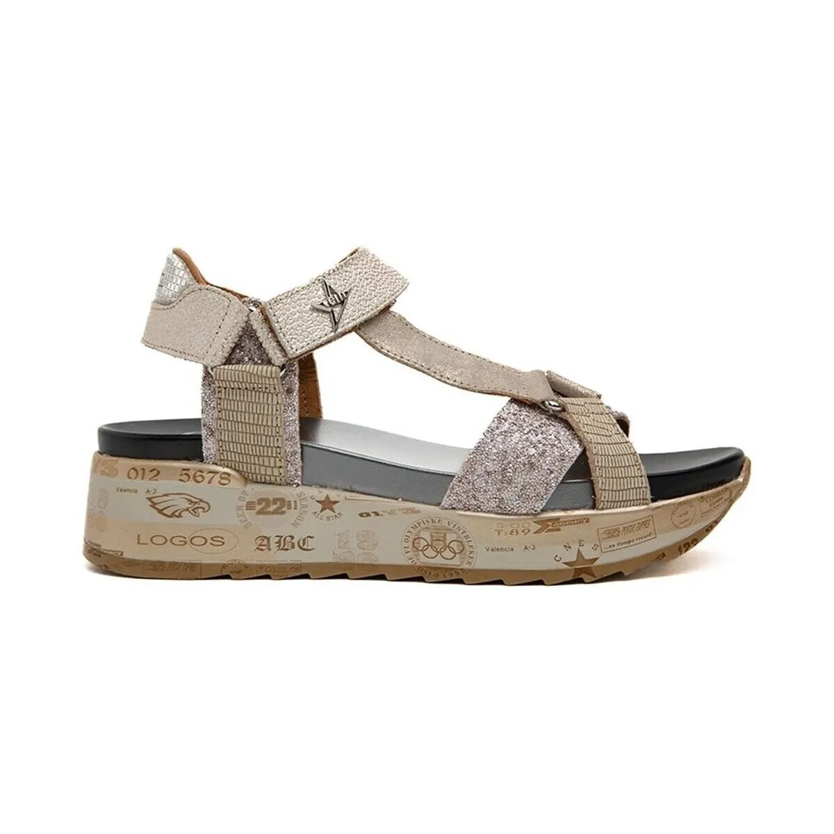 SANDALIA  1316 PIEL PLATINO