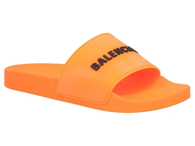 Sandalia de piscina para hombre Balenciaga naranja 
