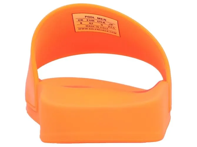Sandalia de piscina para hombre Balenciaga naranja 