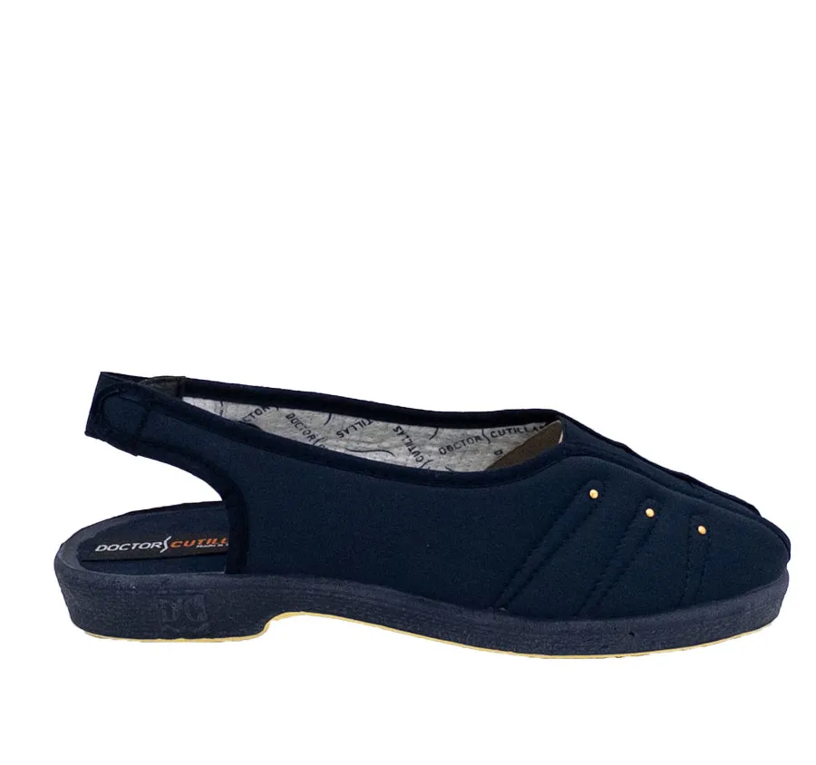 SANDALIA DOCTOR CUTILLAS 449 ZAPATILLA CALLE DE MUJER ELASTICOS MARINO 28244