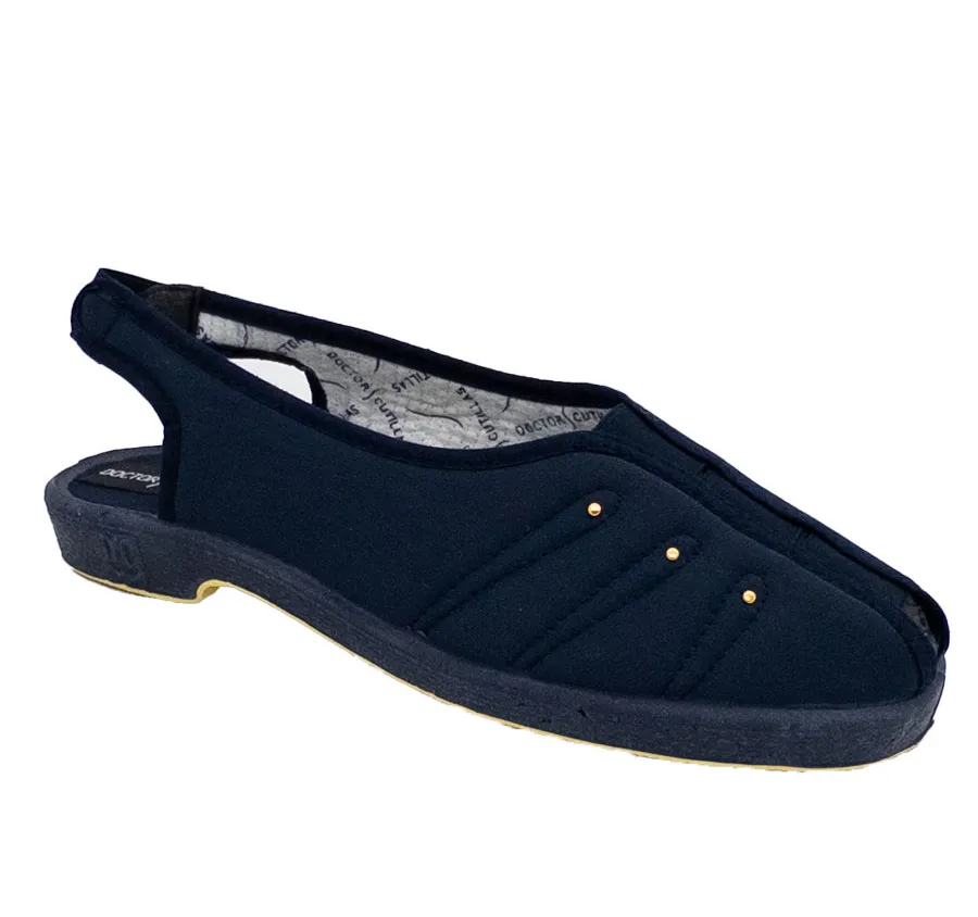 SANDALIA DOCTOR CUTILLAS 449 ZAPATILLA CALLE DE MUJER ELASTICOS MARINO 28244