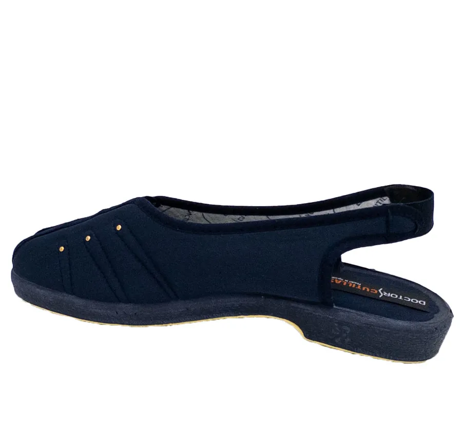 SANDALIA DOCTOR CUTILLAS 449 ZAPATILLA CALLE DE MUJER ELASTICOS MARINO 28244