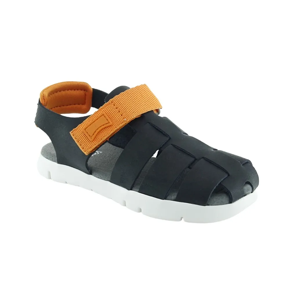SANDALIAS CAMPER ORUGA NEGRONARANJA