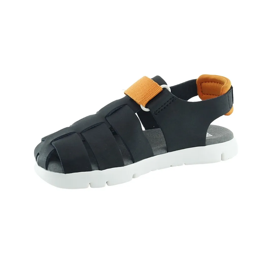 SANDALIAS CAMPER ORUGA NEGRONARANJA