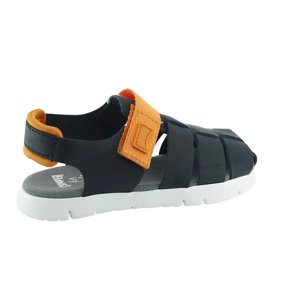 SANDALIAS CAMPER ORUGA NEGRONARANJA