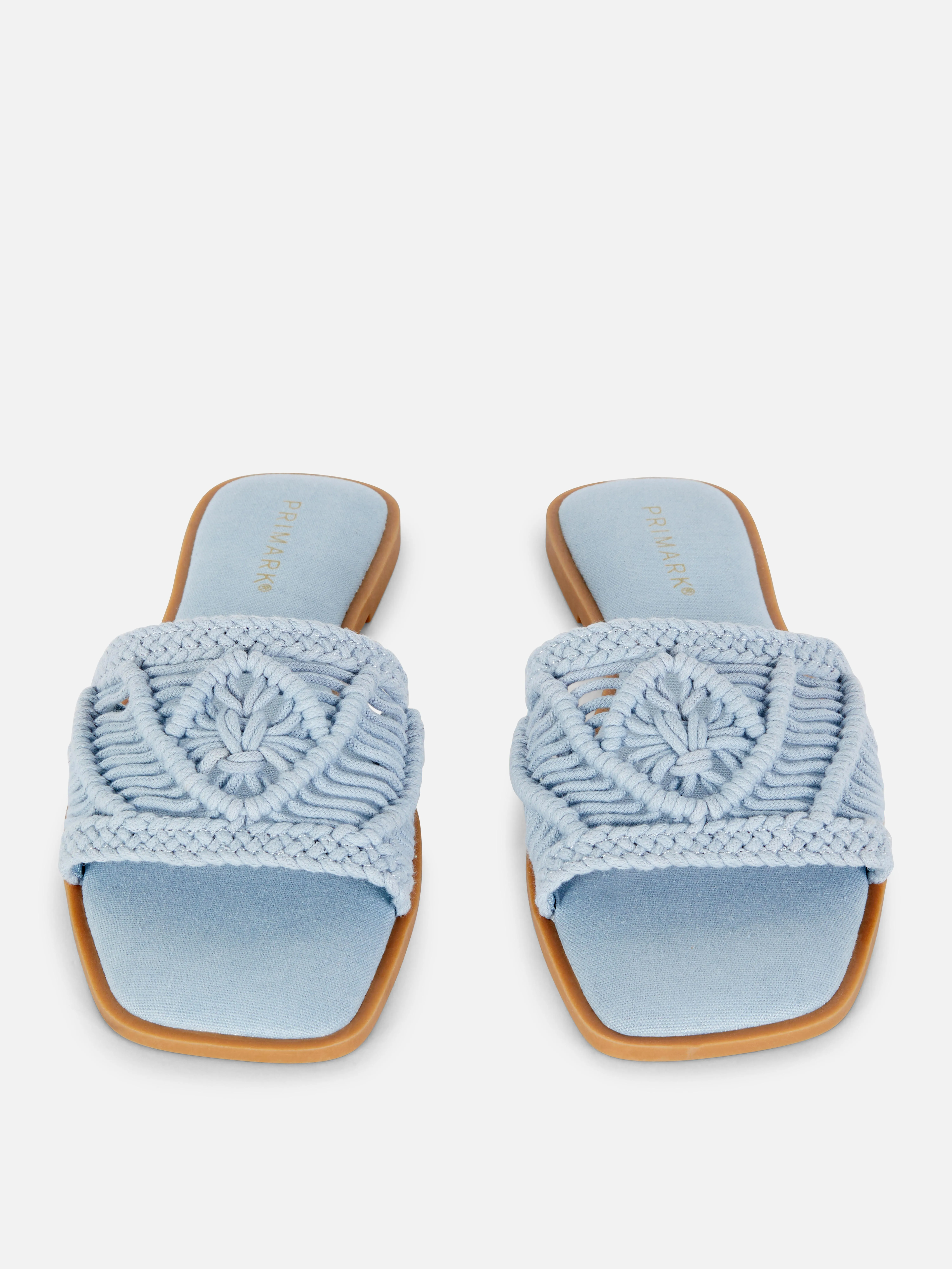Sandalias con tira de punto