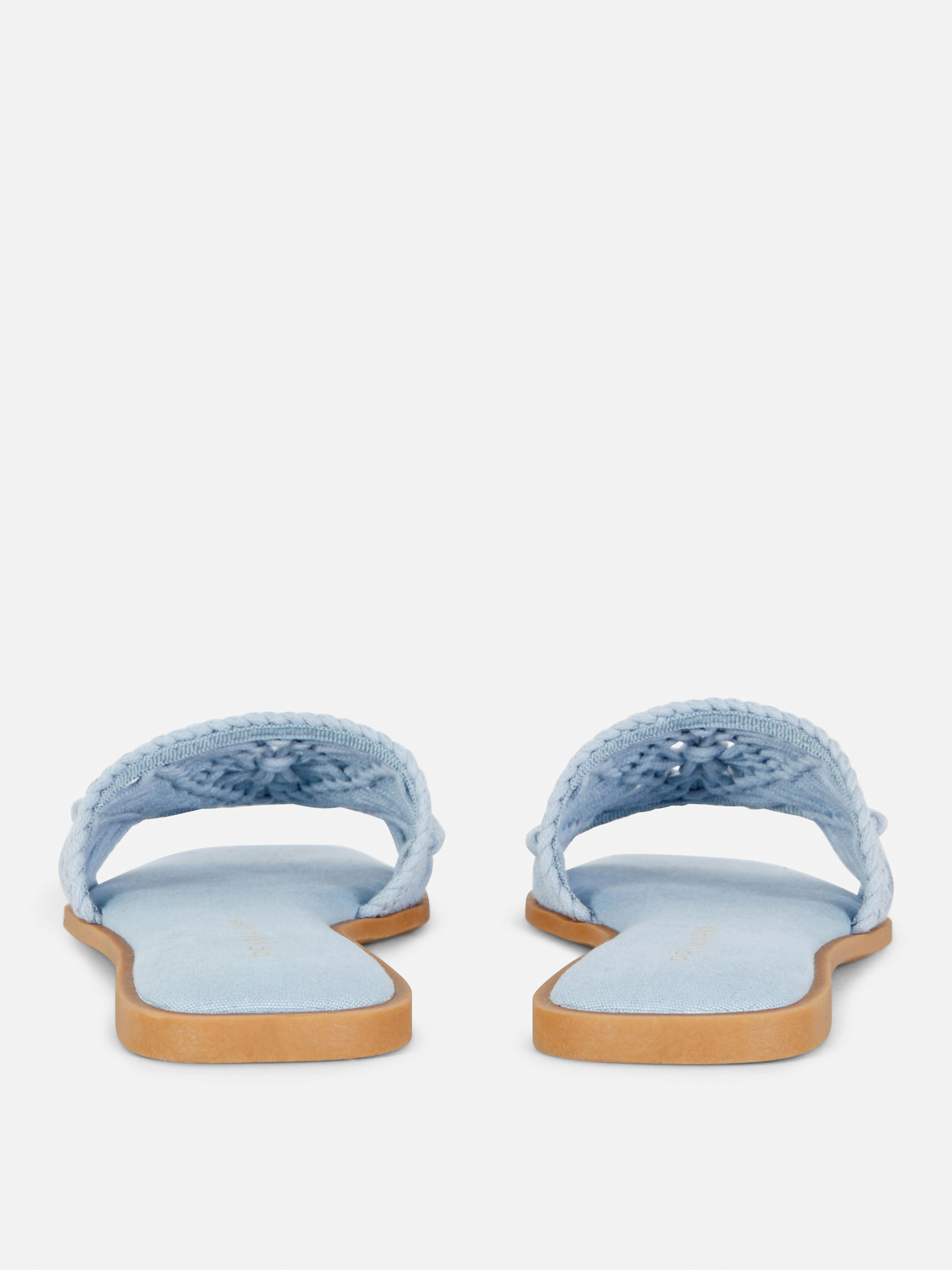 Sandalias con tira de punto