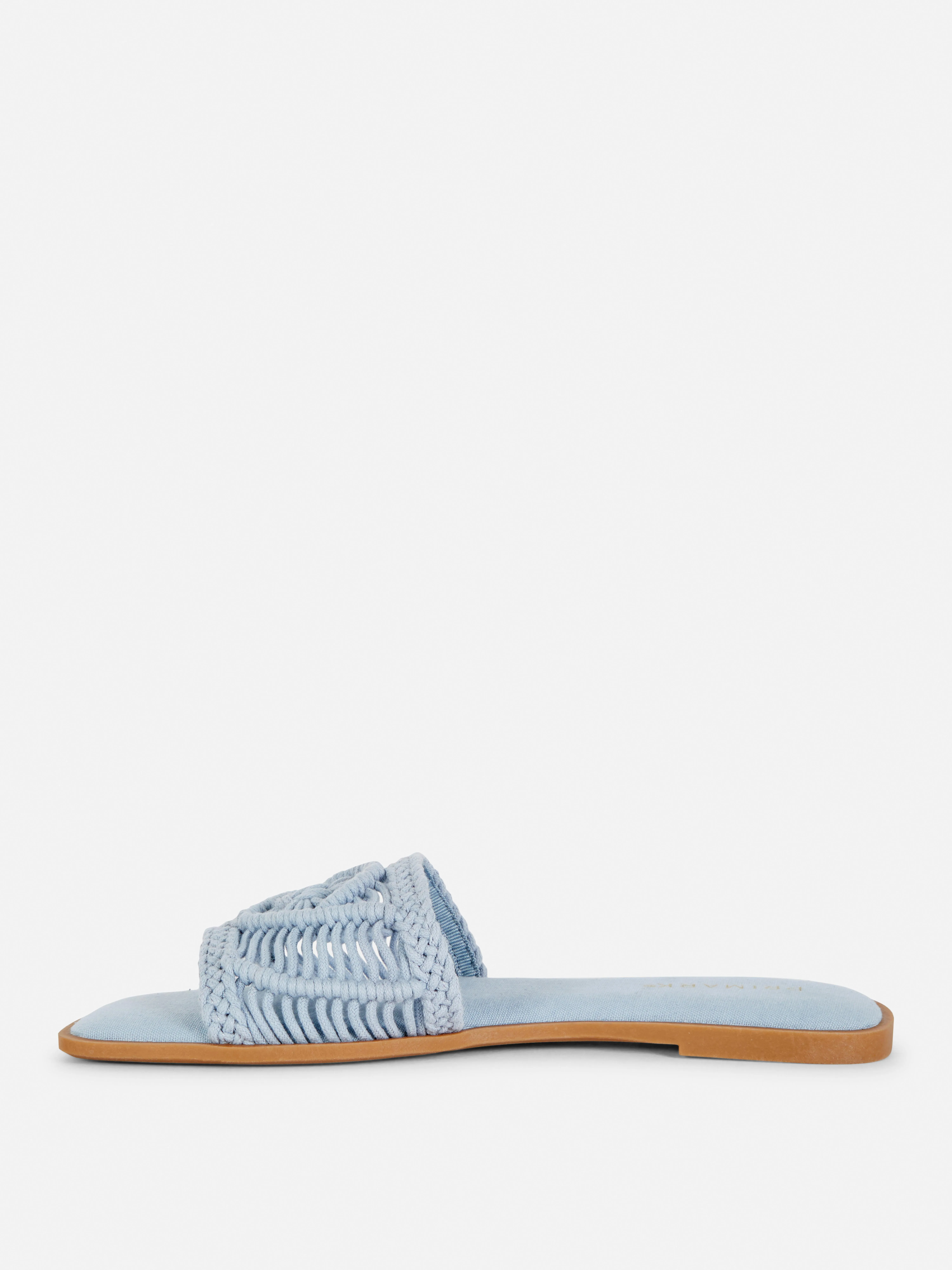 Sandalias con tira de punto