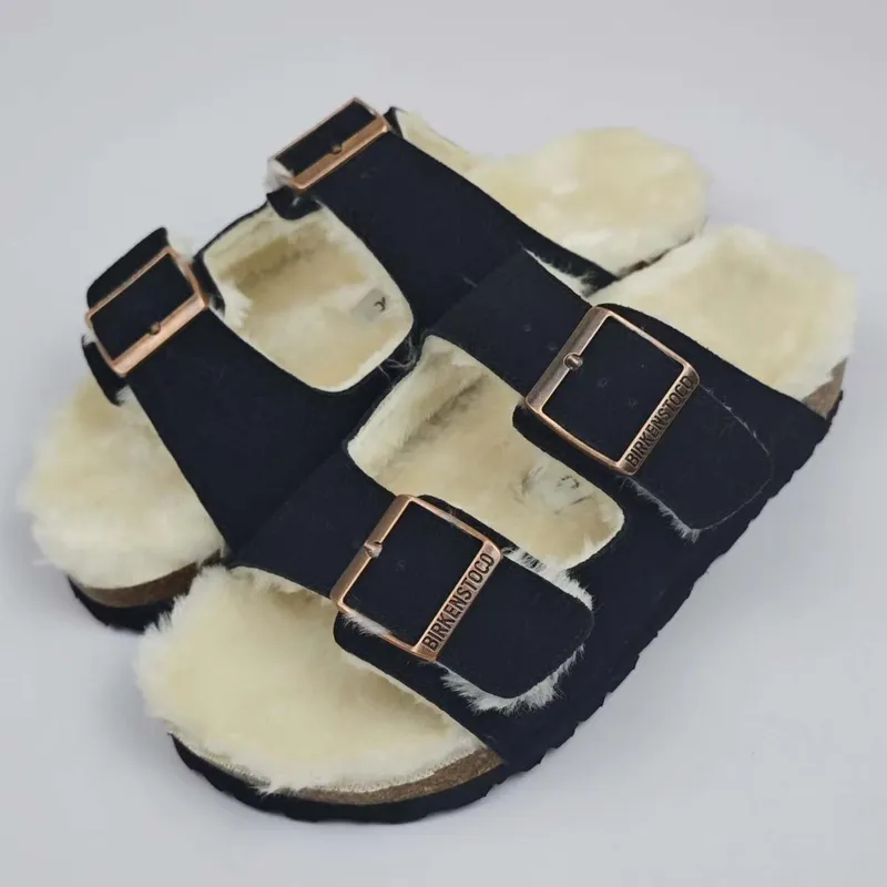 Sandalias de cuero de diseñador Plataforma Tobas Boston Bostons Flip Flop Slippers for Women Buckle Sandal Sandals Sandals Arizo