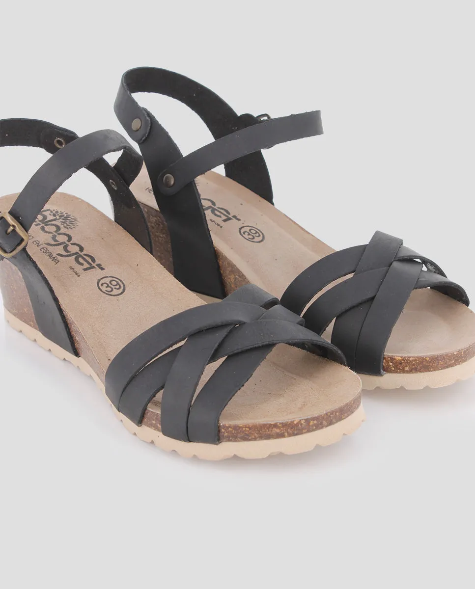 Sandalias de cuña Agata