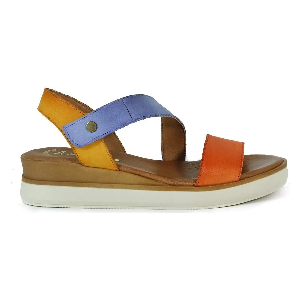 SANDALIAS DE GEL COBINADAS  14592 COMBI NARANJA
