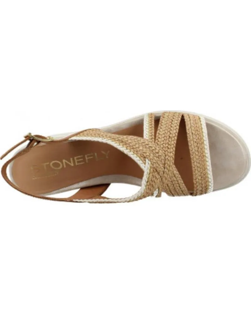 Sandalias de Mujer STONEFLY PARKY 17 EMBOSSED MARRON CLARO