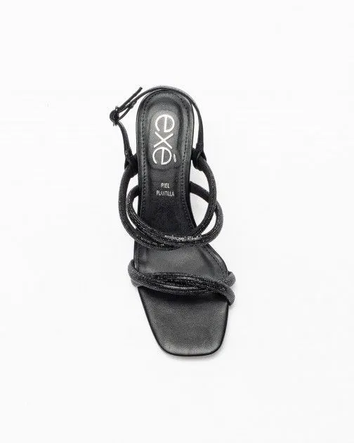 SANDALIAS DE TACóN ALTO EXé ALBERTA935 NEGRO