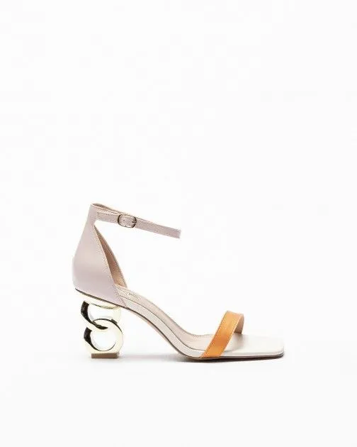 Sandalias de tacón alto Exé Lilian 055 Beige