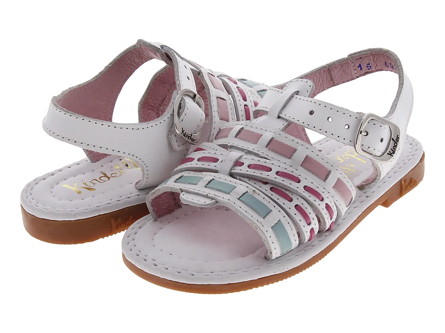 Sandalias Kinder 6029 Blanco Para Niña