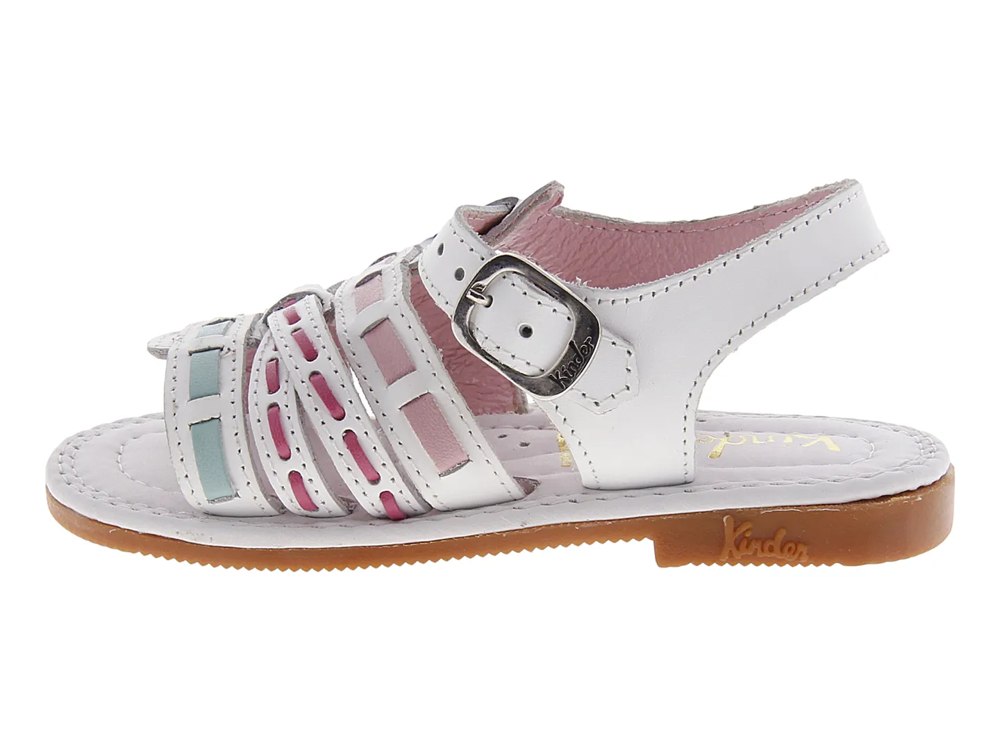 Sandalias Kinder 6029 Blanco Para Niña