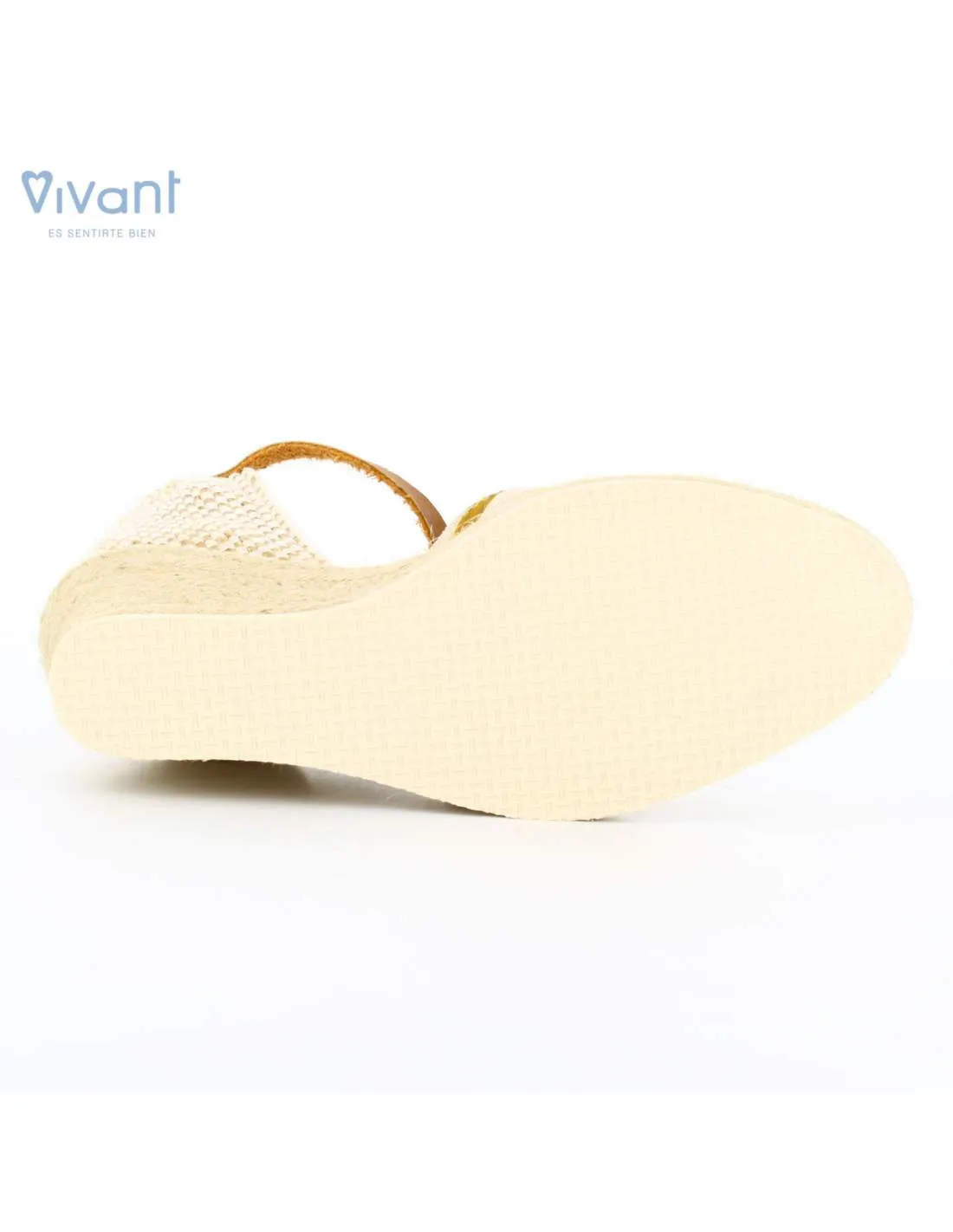 Sandalias Mujer Cuña Esparto Lizard Lila
