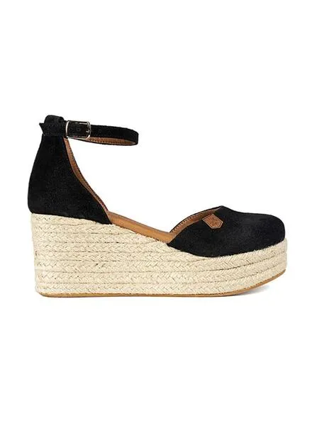 Sandalias Popa Cantalar Serraje Negro Para Mujer