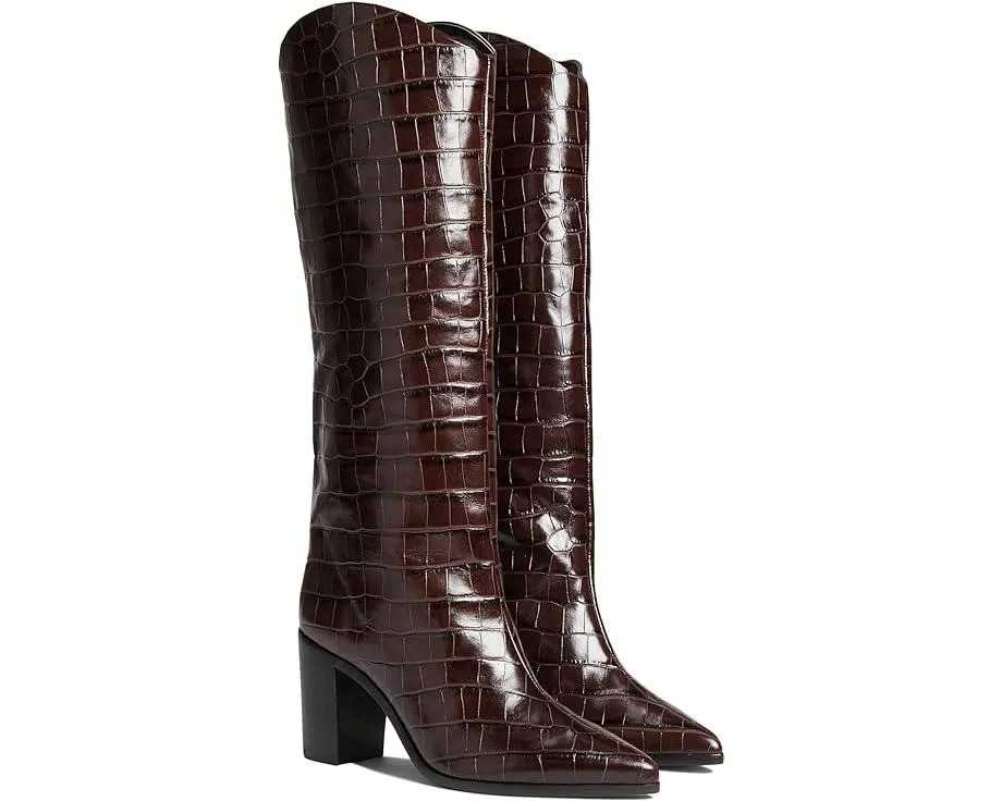 SCHUTZ Bota de chocolate con forma de bloque Maryana