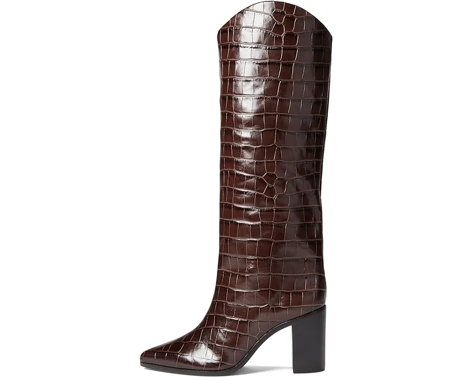 SCHUTZ Bota de chocolate con forma de bloque Maryana