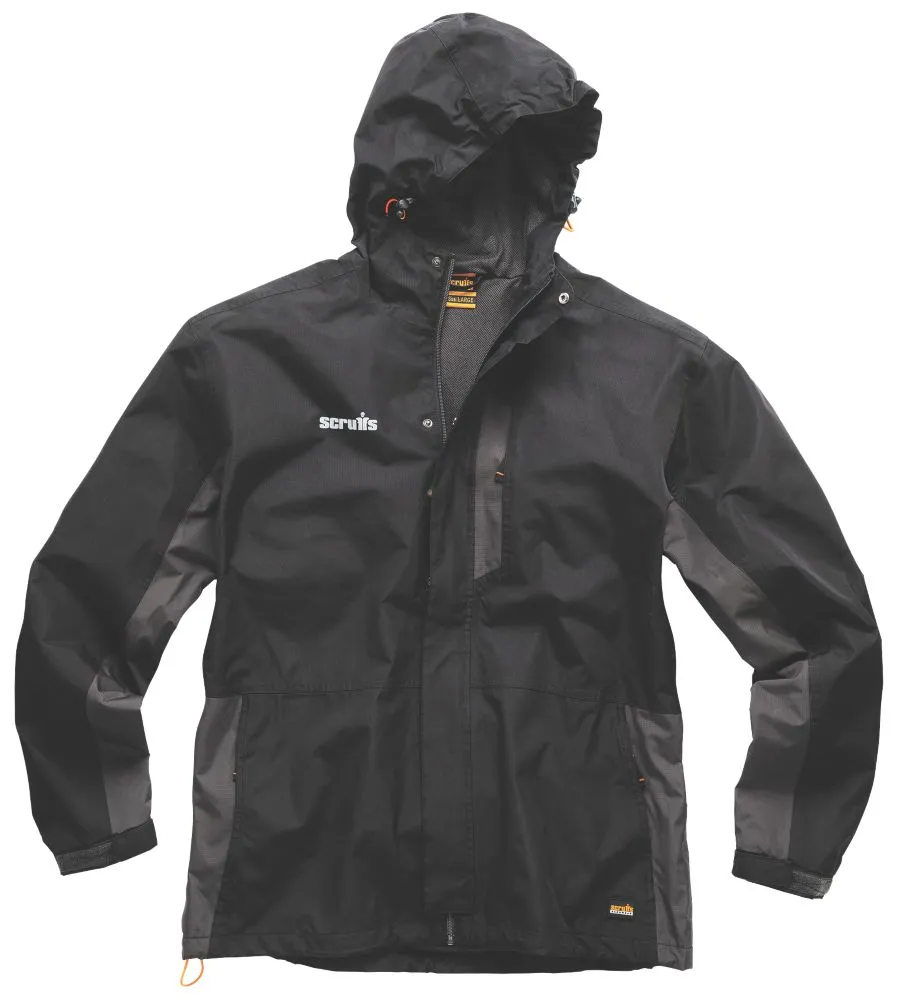 Scruffs Worker, chaqueta, negro/grafito, talla XL (pecho 46