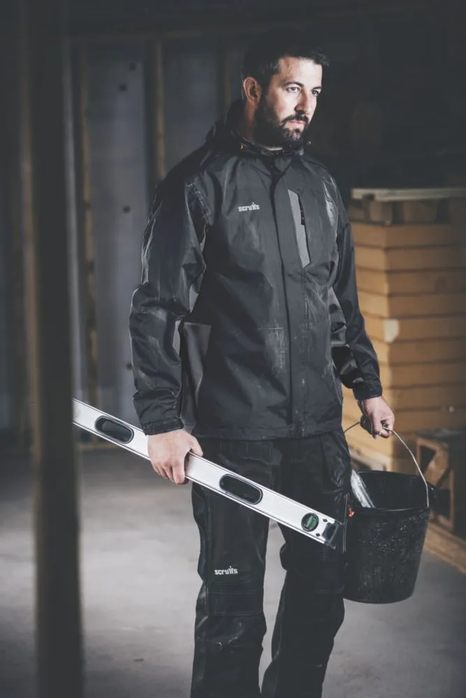 Scruffs Worker, chaqueta, negro/grafito, talla XL (pecho 46