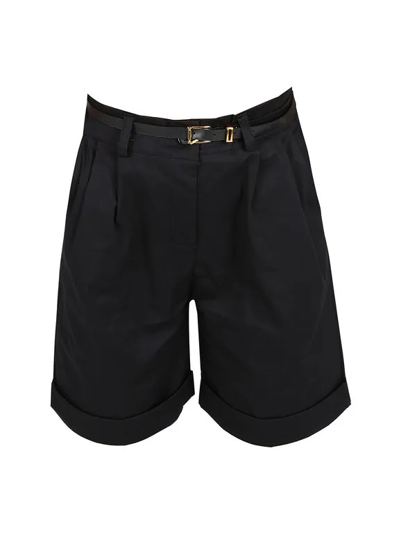 Serenax Short de mujer de talle alto con cinturón.