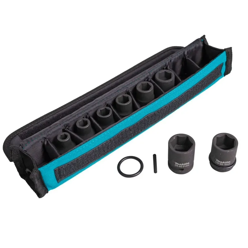 SET DE DADOS HEXAGONAL MILIMéTRICO 1/2" 8 PZS MAKITA E02989