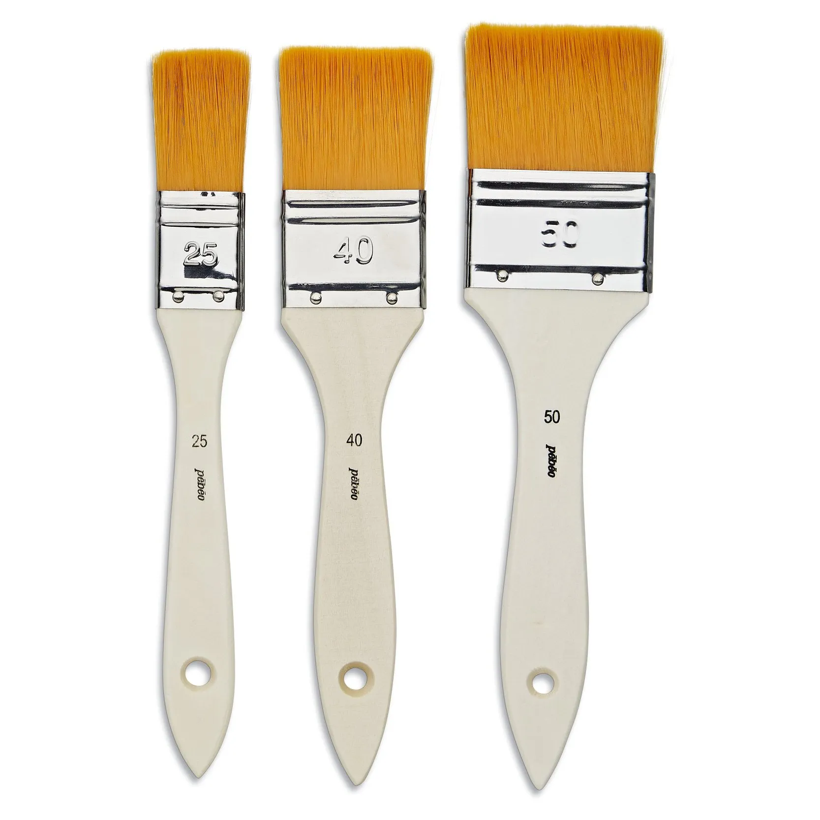 Set de pinceles Pebeo de pelo sintético acrílico/aceite, mango corto