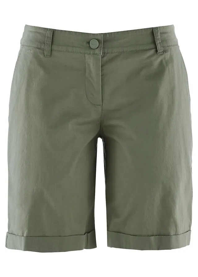 Short de algodón verano Verde oliva