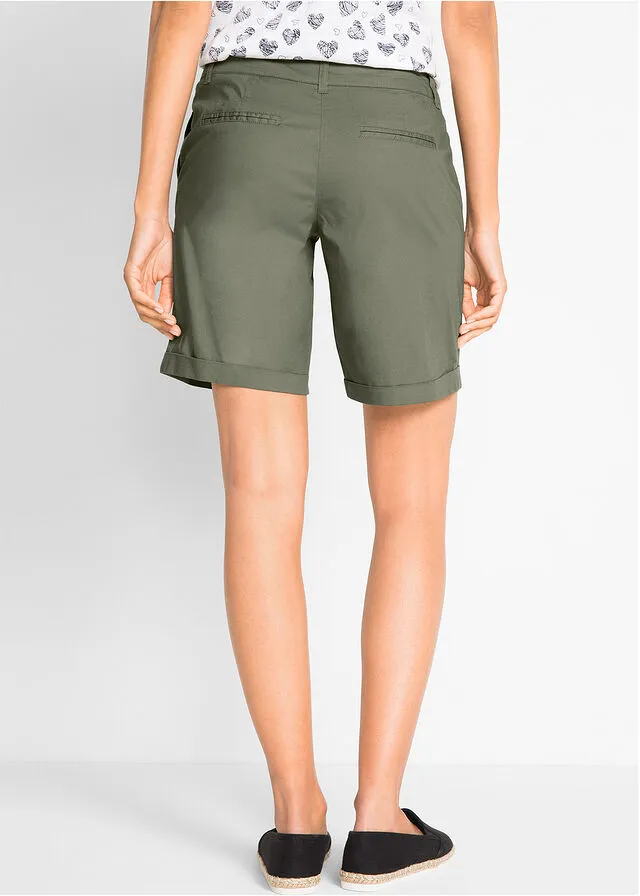 Short de algodón verano Verde oliva