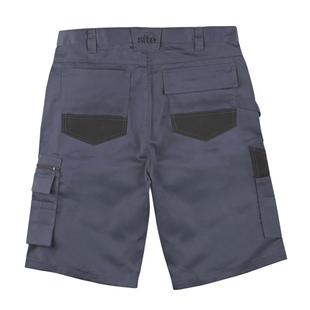 Site Jackal, pantalón corto multibolsillo, gris/negro (cintura 32