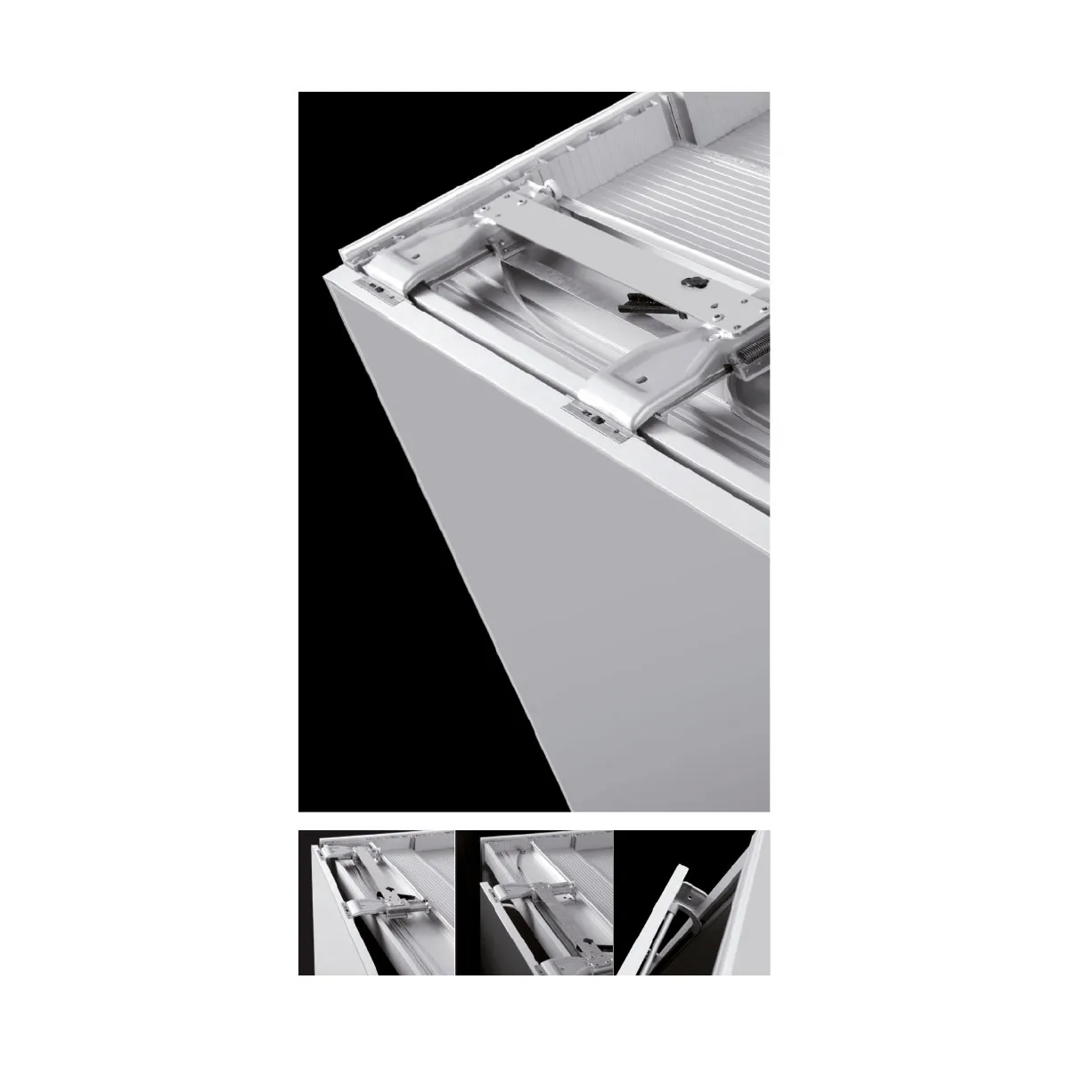 SLIDER S20  SISTEMA CORREDERA OCULTAS MUEBLE ALTO PARA ARMARIOS DE 2 PUERTAS HASTA 20 KG.