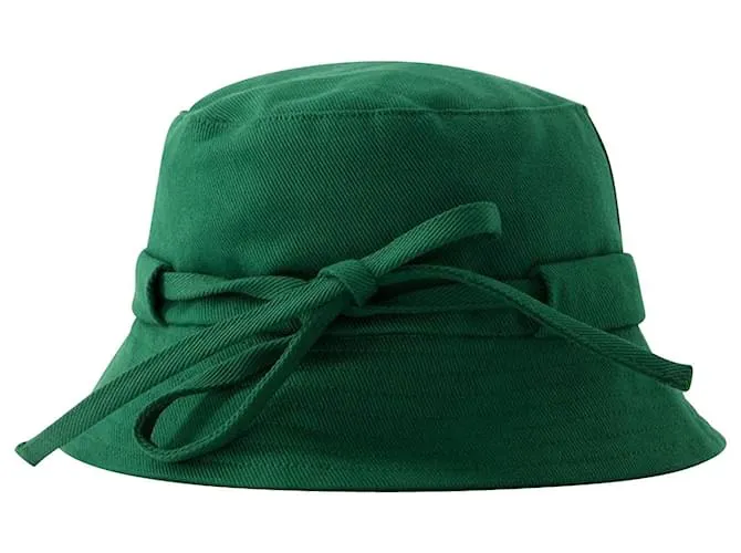 SOMBRERO DE PESCADOR LE BOB GADJO  JACQUEMUS  ALGODóN  VERDE 