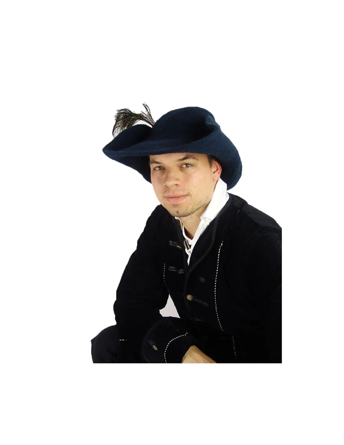 Sombrero negro de fieltro de lana modelo Pieter
