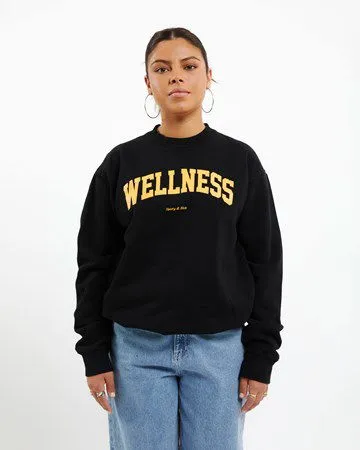 Sporty & Rich Sporty & Rich Wellness Ivy Crewneck Black XS