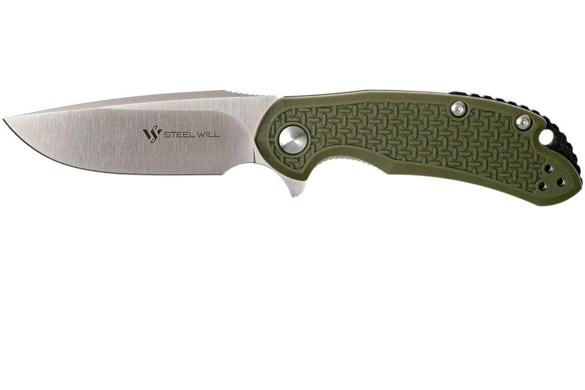 STEEL WILL CUTJACK C22M1OD OD GREEN FRN, D2 BLADE NAVAJA