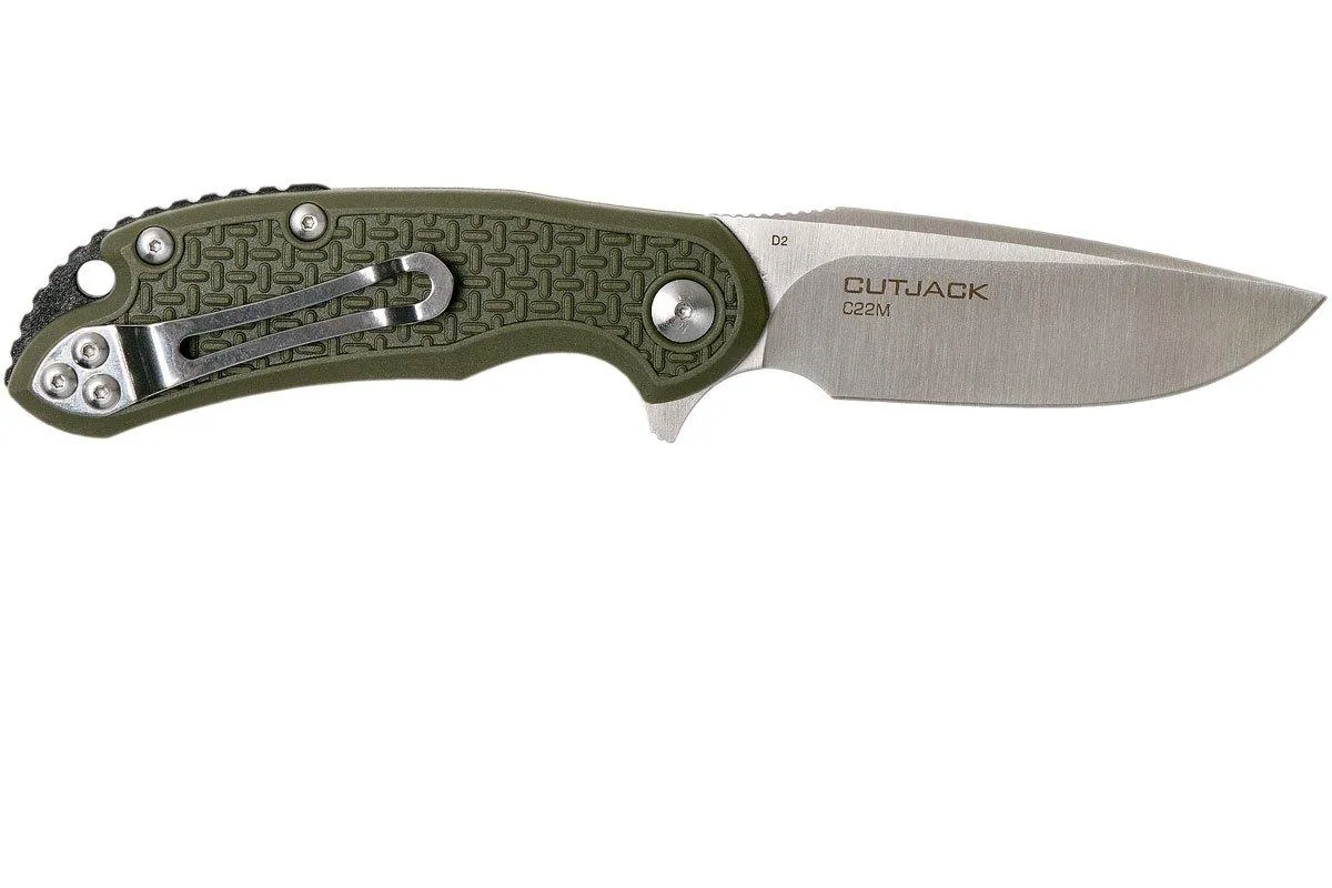 STEEL WILL CUTJACK C22M1OD OD GREEN FRN, D2 BLADE NAVAJA