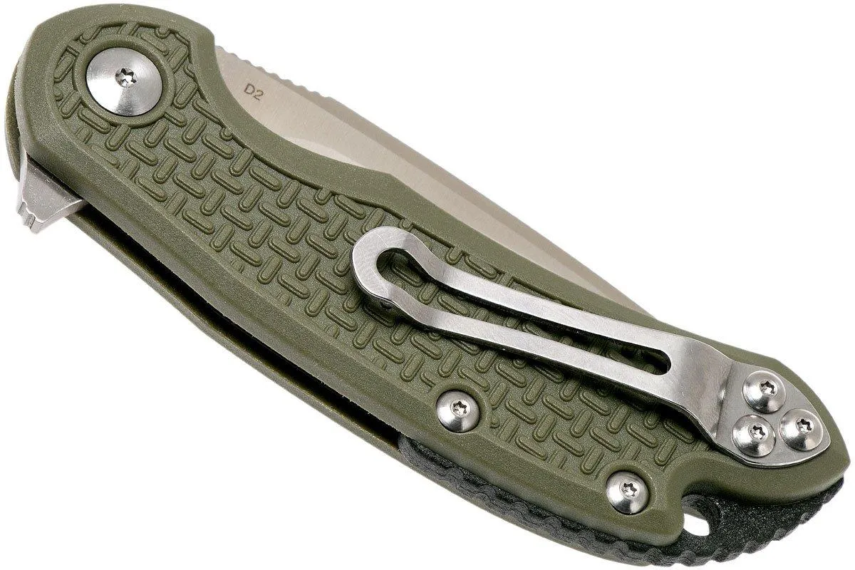 STEEL WILL CUTJACK C22M1OD OD GREEN FRN, D2 BLADE NAVAJA