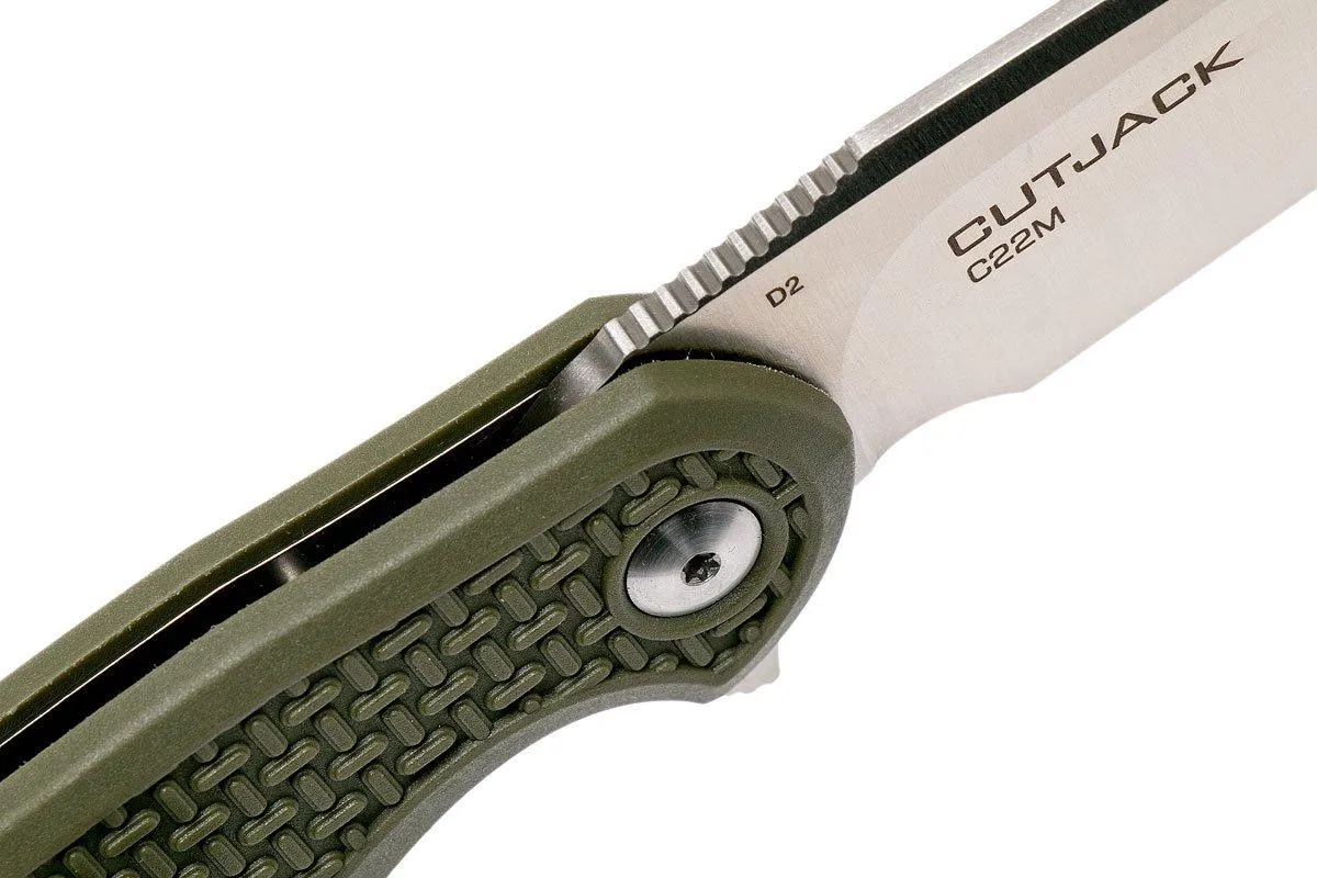 STEEL WILL CUTJACK C22M1OD OD GREEN FRN, D2 BLADE NAVAJA