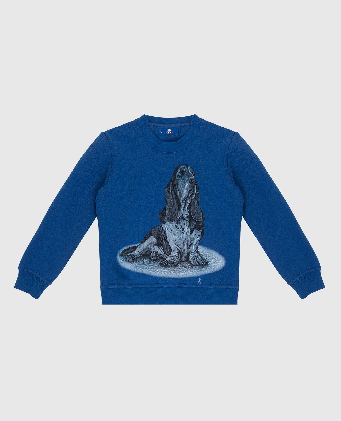 Stefano Ricci Children's blue sweatshirt with print
