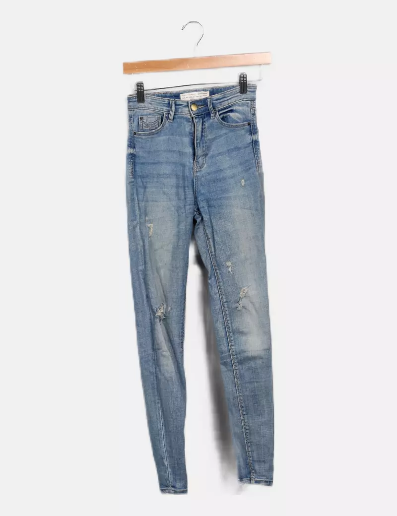 Stradivarius Pantalón denim básico