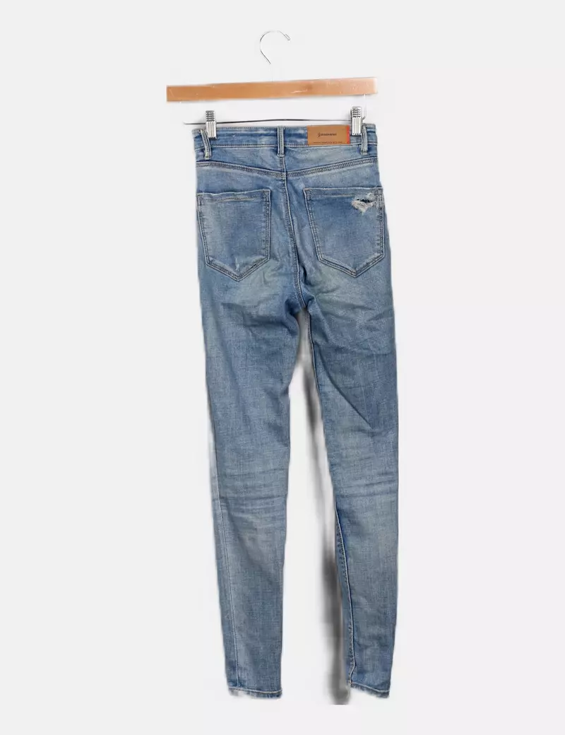 Stradivarius Pantalón denim básico