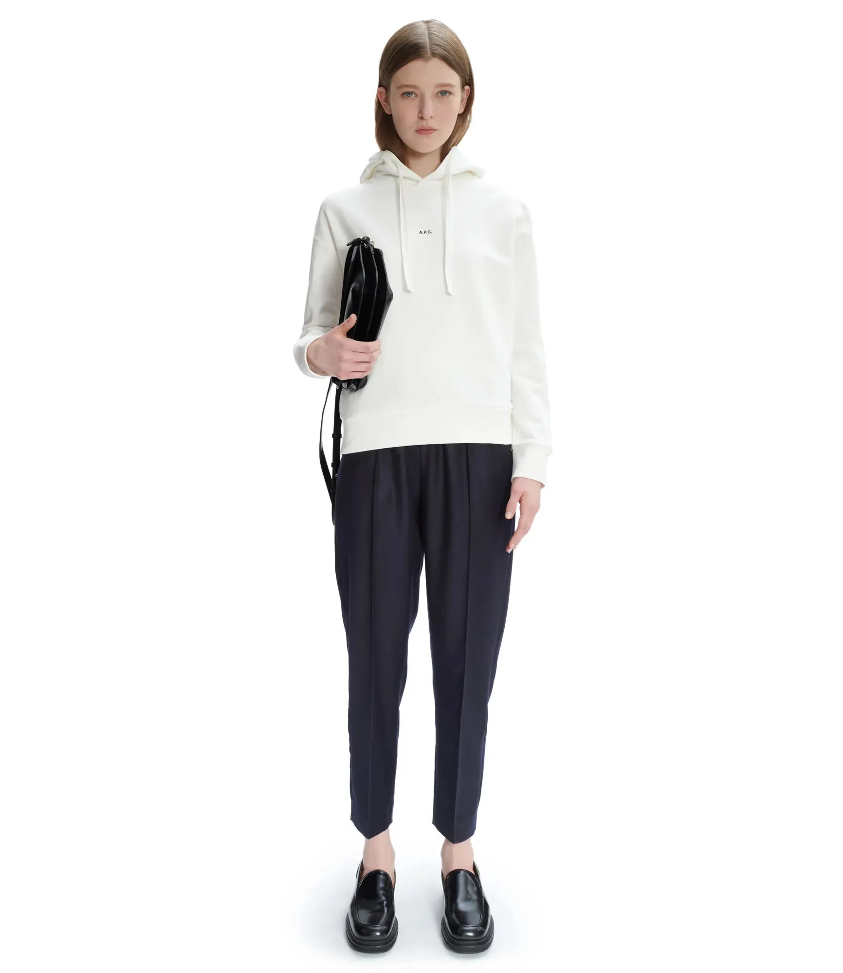 SUDADERA CAPUCHA CHRISTINA BLANCA