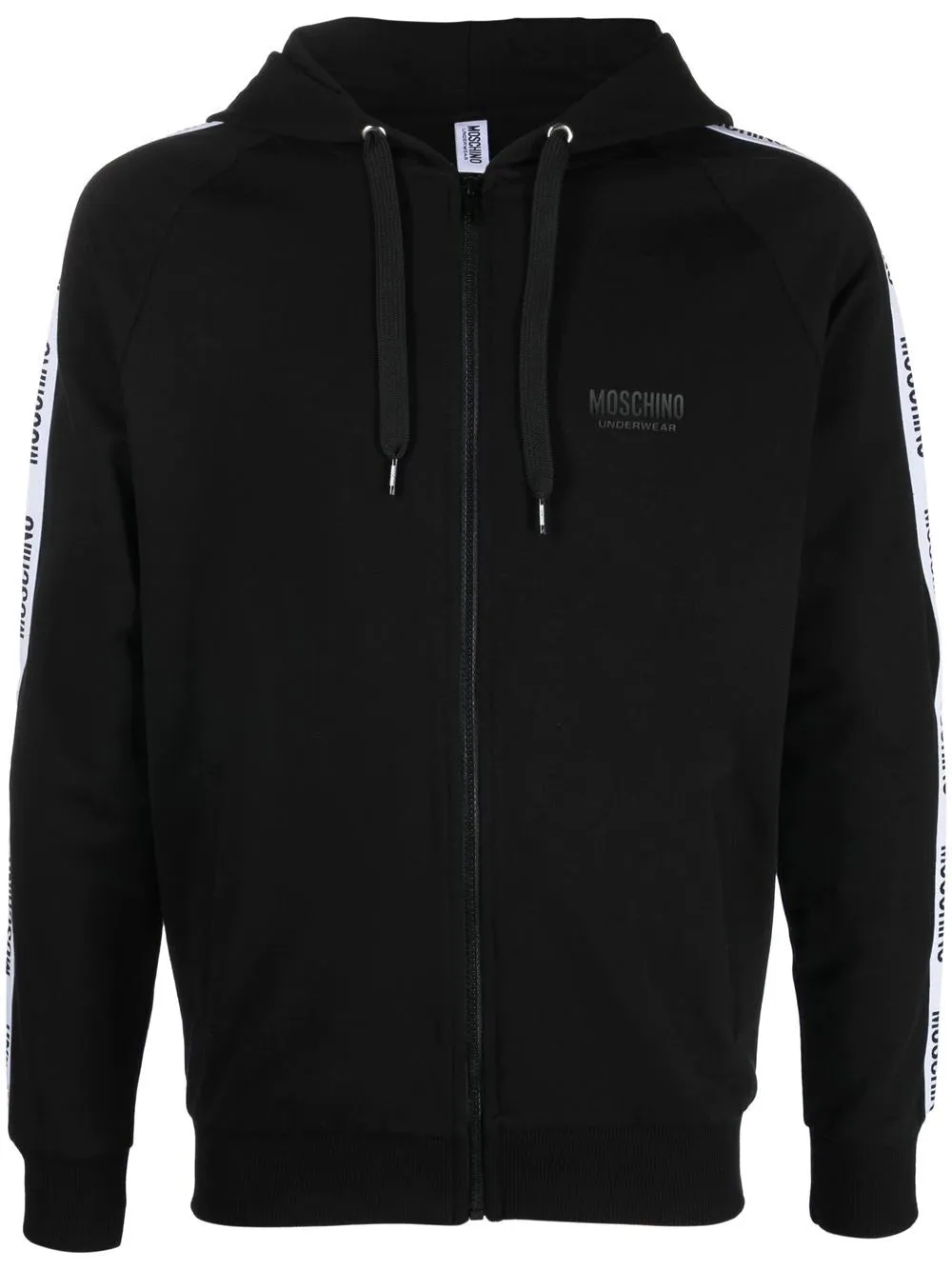 SUDADERA CREMALLERA Y CAPUCHA BANDAS
