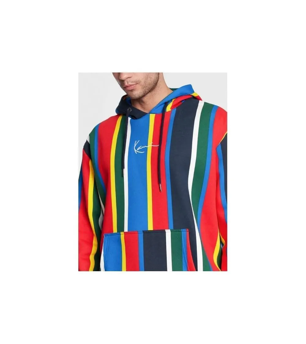 Sudadera KARL KANI 6028200 Small Signature Stripe Hoodie red/blue/green