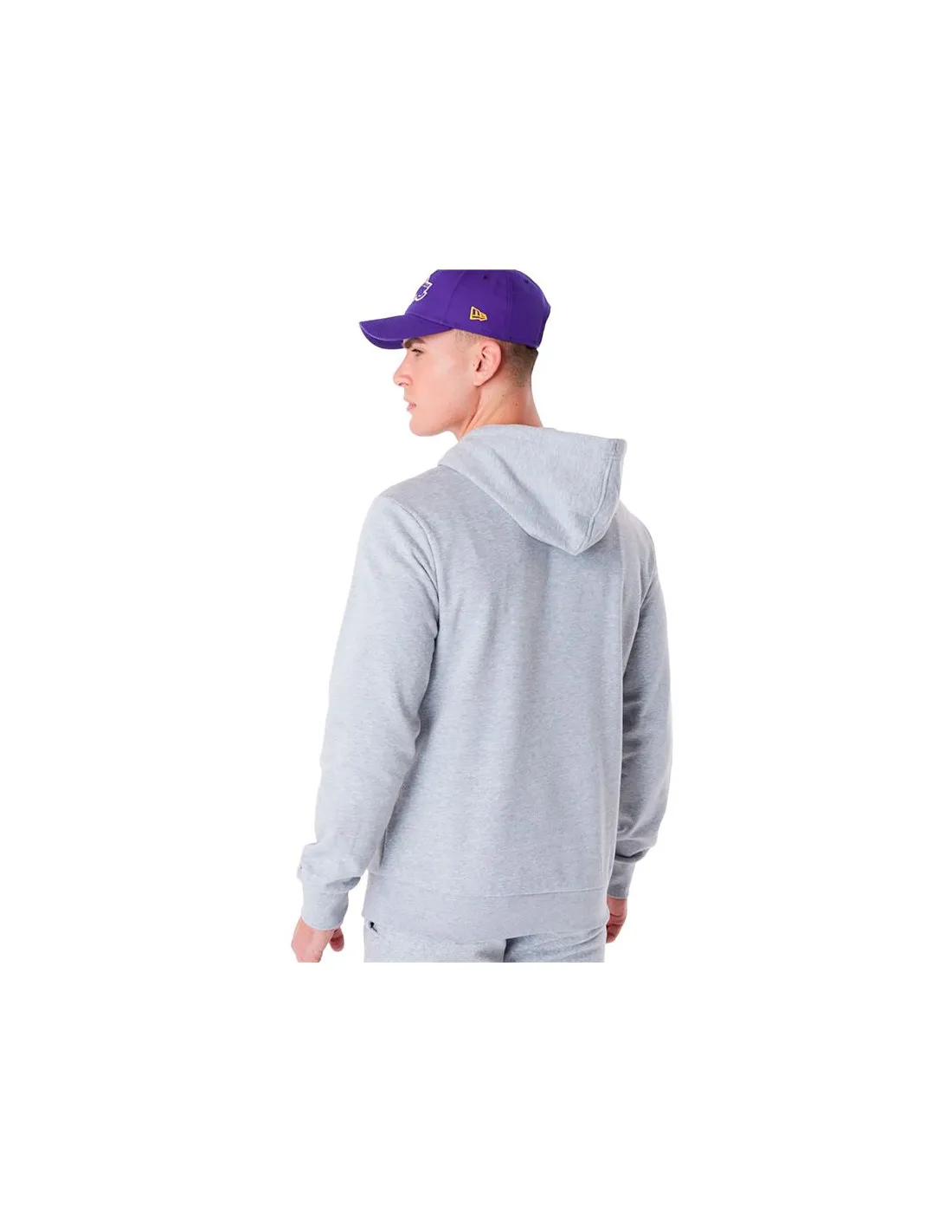 Sudadera New Era NBA Regular LA Lakers Grey Med Hombre