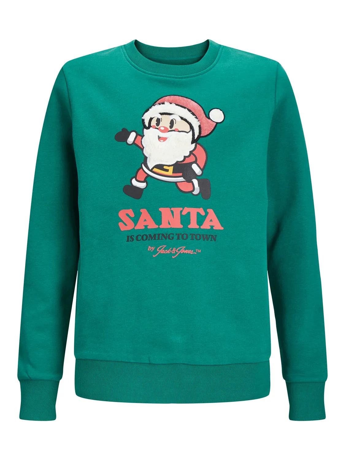 SUDADERA XMAS JUNIOR | VERDE INTERMEDIO | JACK & JONES®
