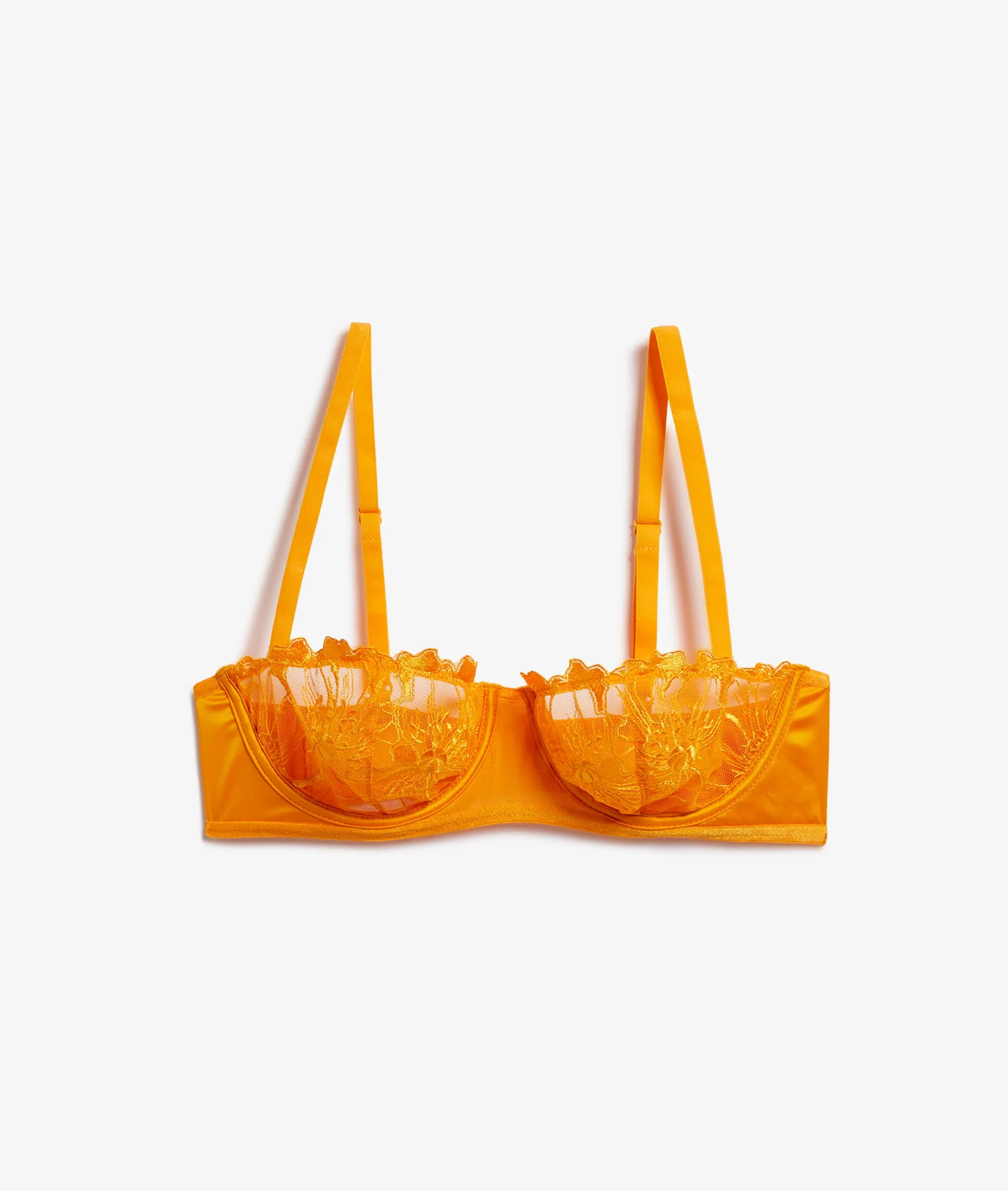 SUJETADOR Nº9: BALCONET DE ENCAJE. COPA BF AMARYLLIS ORANGE  ETAM