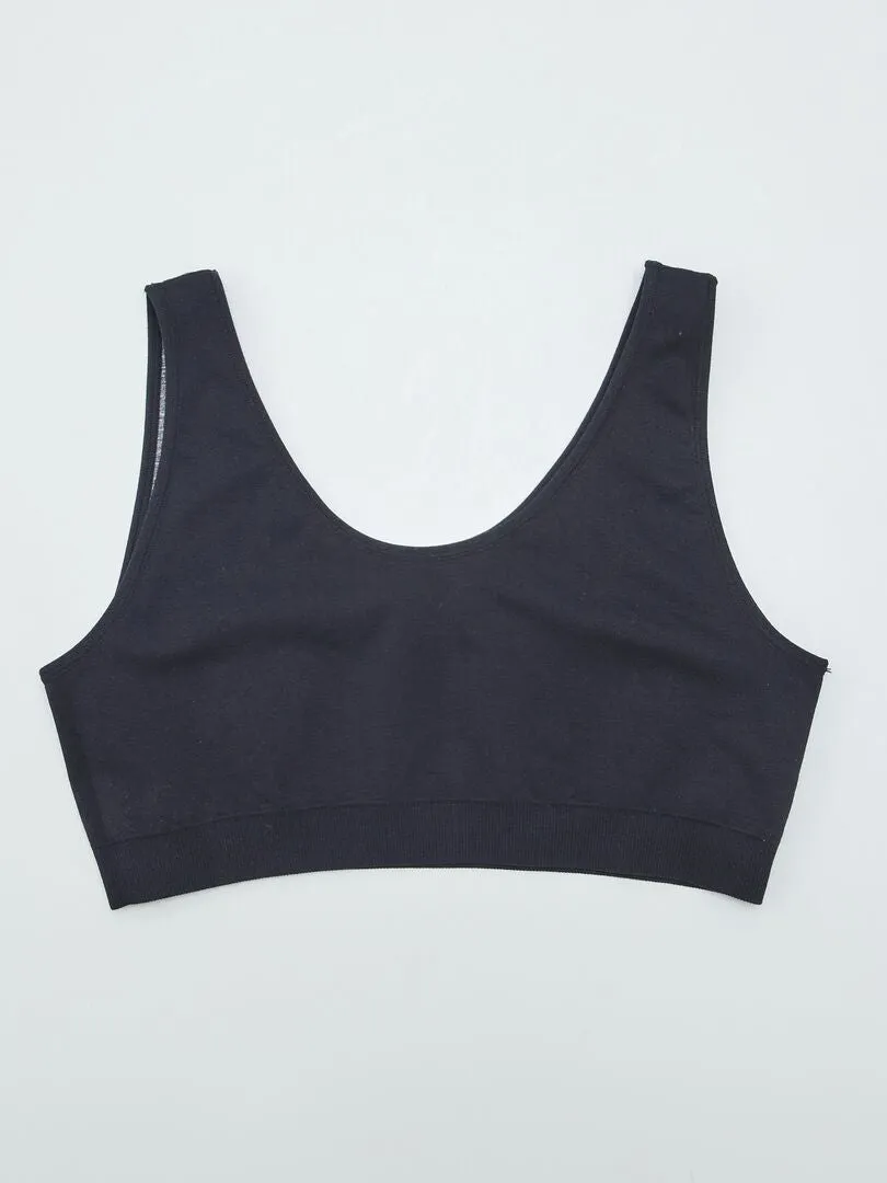 SUJETADOR REVERSIBLE  SO EASY  NEGRO